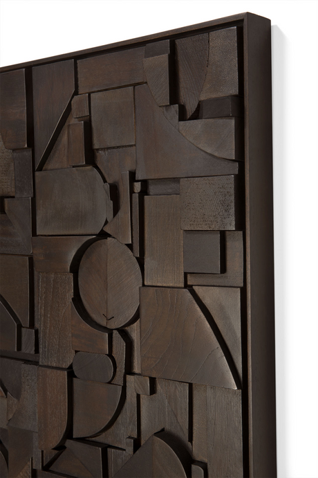 Square Puzzle Wall Art | Ethnicraft Bricks | Oroa.com