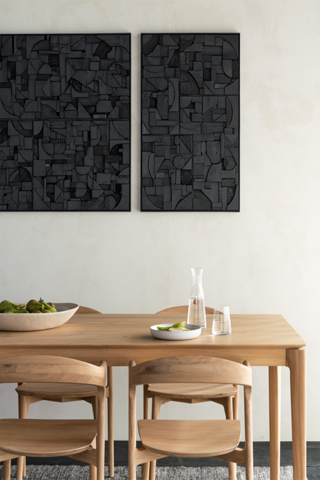 Rectangular Puzzle Wall Art | Ethnicraft Bricks | Oroa.com