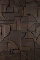 Rectangular Puzzle Wall Art | Ethnicraft Bricks | Oroa.com