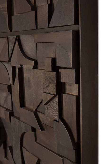 Rectangular Puzzle Wall Art | Ethnicraft Bricks | Oroa.com