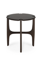Varnished Round Side Table | Ethnicraft PI | Oroa.com