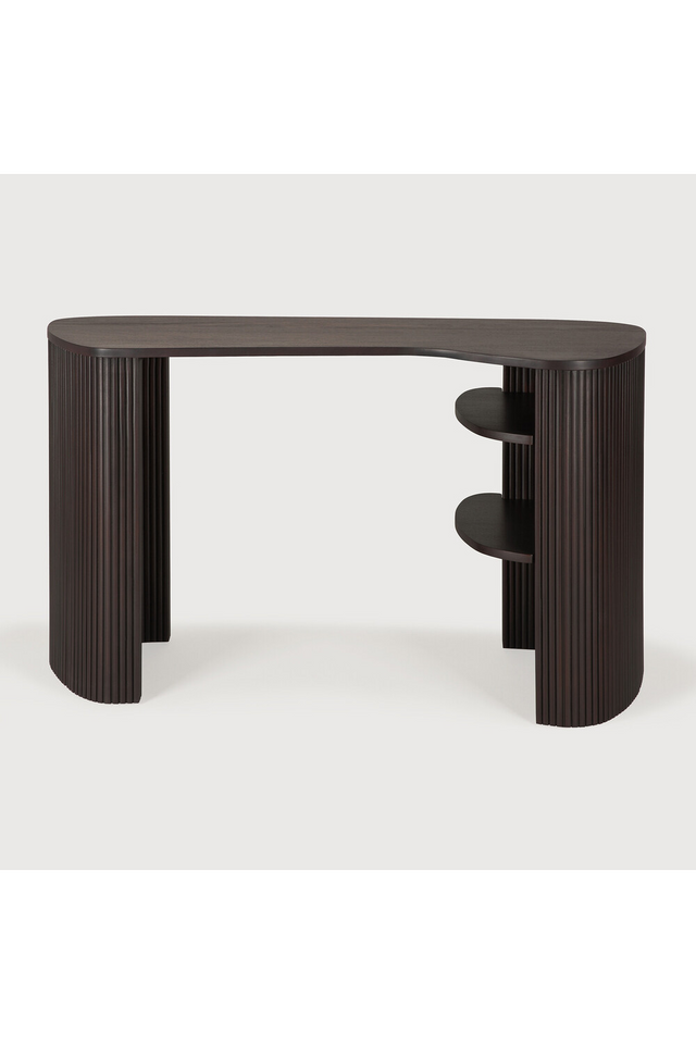 Dark Brown Mahogany Desk | Ethnicraft Roller Max | Oroa.com