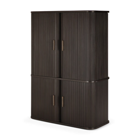 Brown Mahogany Filing Cabinet | Ethnicraft Roller Max | Oroa.com