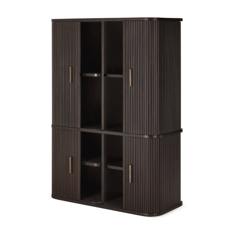 Brown Mahogany Filing Cabinet | Ethnicraft Roller Max | Oroa.com