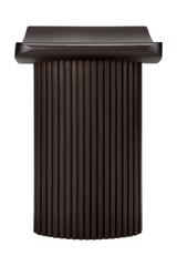 Brown Mahogany Curved Stool | Ethnicraft Roller Max | Oroa.com