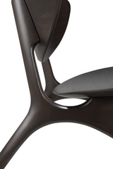 Mahogany Curved Lounge Chair | Ethnicraft Eye | Oroa.com