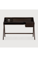 Varnished Mahogany Desk | Ethnicraft Flow | Oroa.com