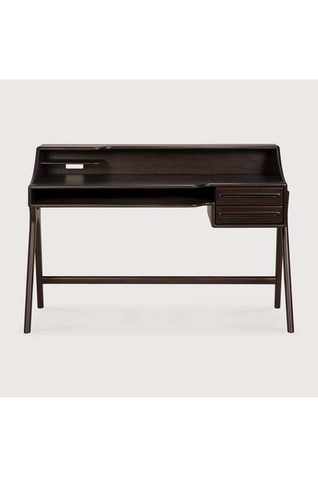 Varnished Mahogany Desk | Ethnicraft Flow | Oroa.com