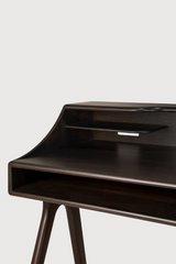 Varnished Mahogany Desk | Ethnicraft Flow | Oroa.com