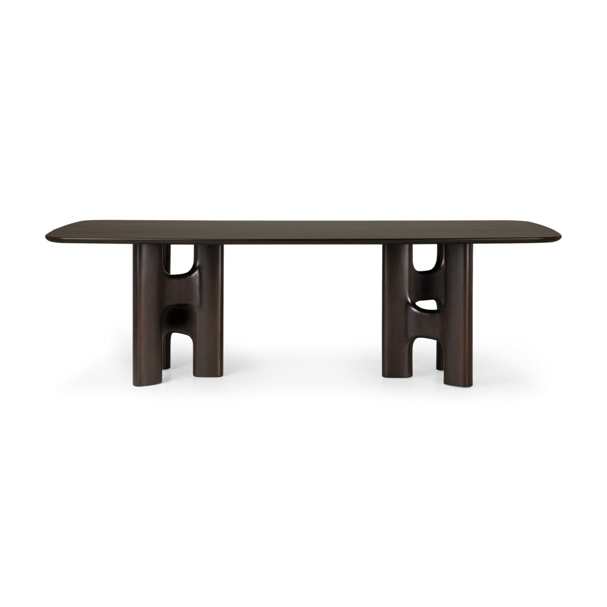 Brown Mahogany Dining Table | Ethnicraft Flow | Oroa.com