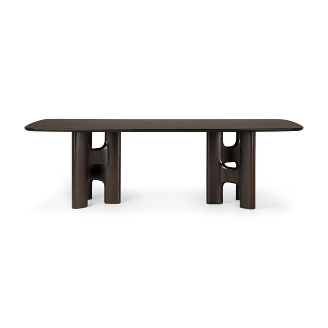 Brown Mahogany Dining Table | Ethnicraft Flow | Oroa.com