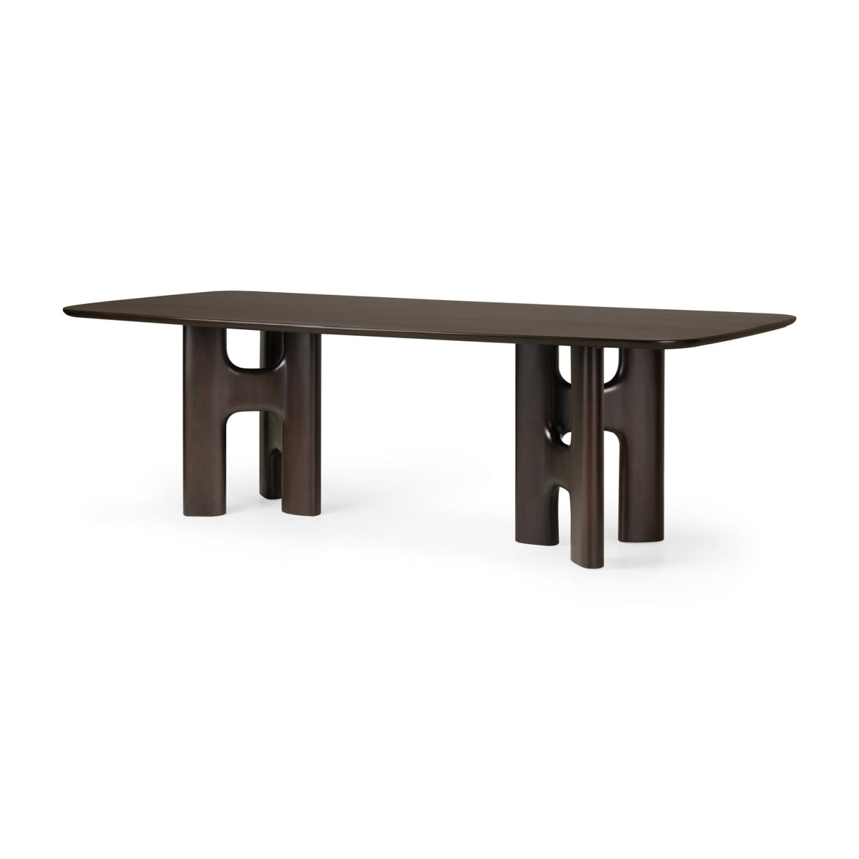 Brown Mahogany Dining Table | Ethnicraft Flow | Oroa.com