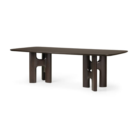 Brown Mahogany Dining Table | Ethnicraft Flow | Oroa.com