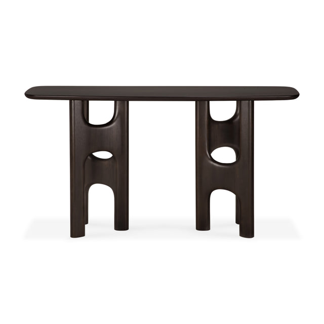 Brown Mahogany Console Table | Ethnicraft Flow | Oroa.com