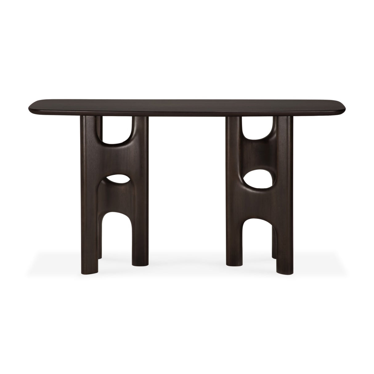 Brown Mahogany Console Table | Ethnicraft Flow | Oroa.com