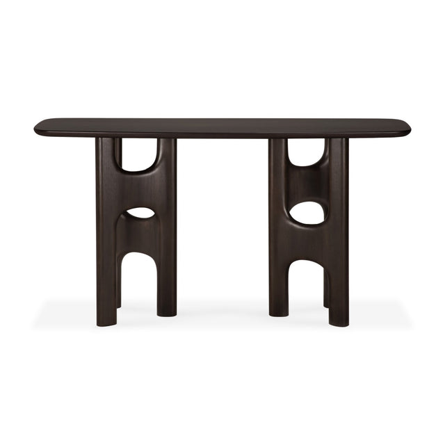 Brown Mahogany Console Table | Ethnicraft Flow | Oroa.com