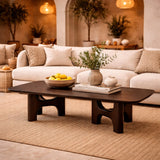 Brown Mahogany Coffee Table | Ethnicraft Flow | Oroa.com