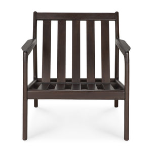   Brown Mahogany Lounge Chair | Oroa.com