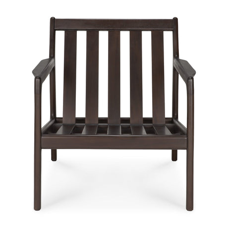 Brown Mahogany Lounge Chair | Ethnicraft Jack | Oroa.com