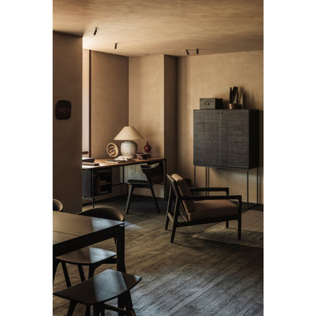 Brown Mahogany Lounge Chair | Ethnicraft Jack | Oroa.com