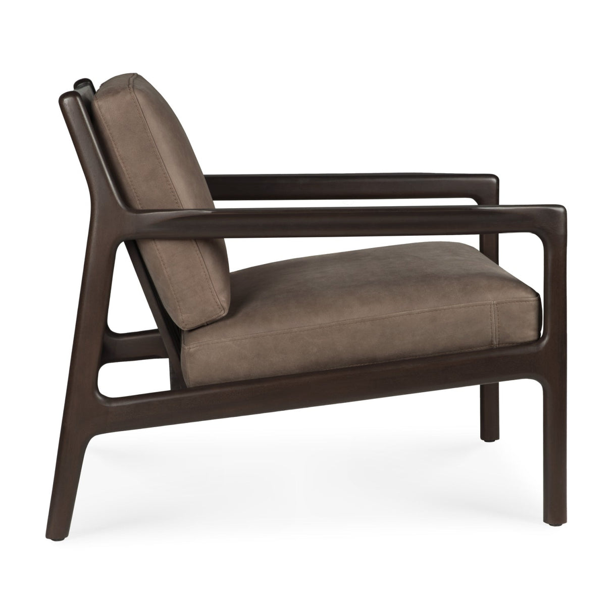 Brown Mahogany Lounge Chair | Ethnicraft Jack | Oroa.com