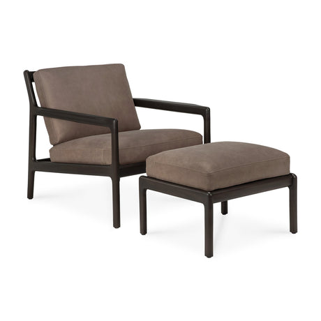 Brown Mahogany Lounge Chair | Ethnicraft Jack | Oroa.com