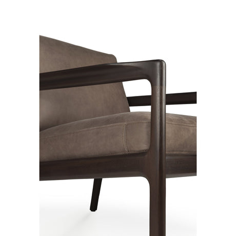 Brown Mahogany Lounge Chair | Ethnicraft Jack | Oroa.com