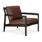 Brown Mahogany Lounge Chair | Ethnicraft Jack | Oroa.com