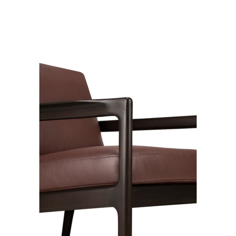 Brown Mahogany Lounge Chair | Ethnicraft Jack | Oroa.com