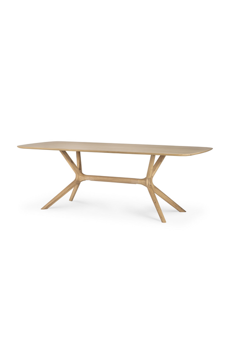 Cross Leg Oak Dining Table | Ethnicraft Oak | OROA.COM