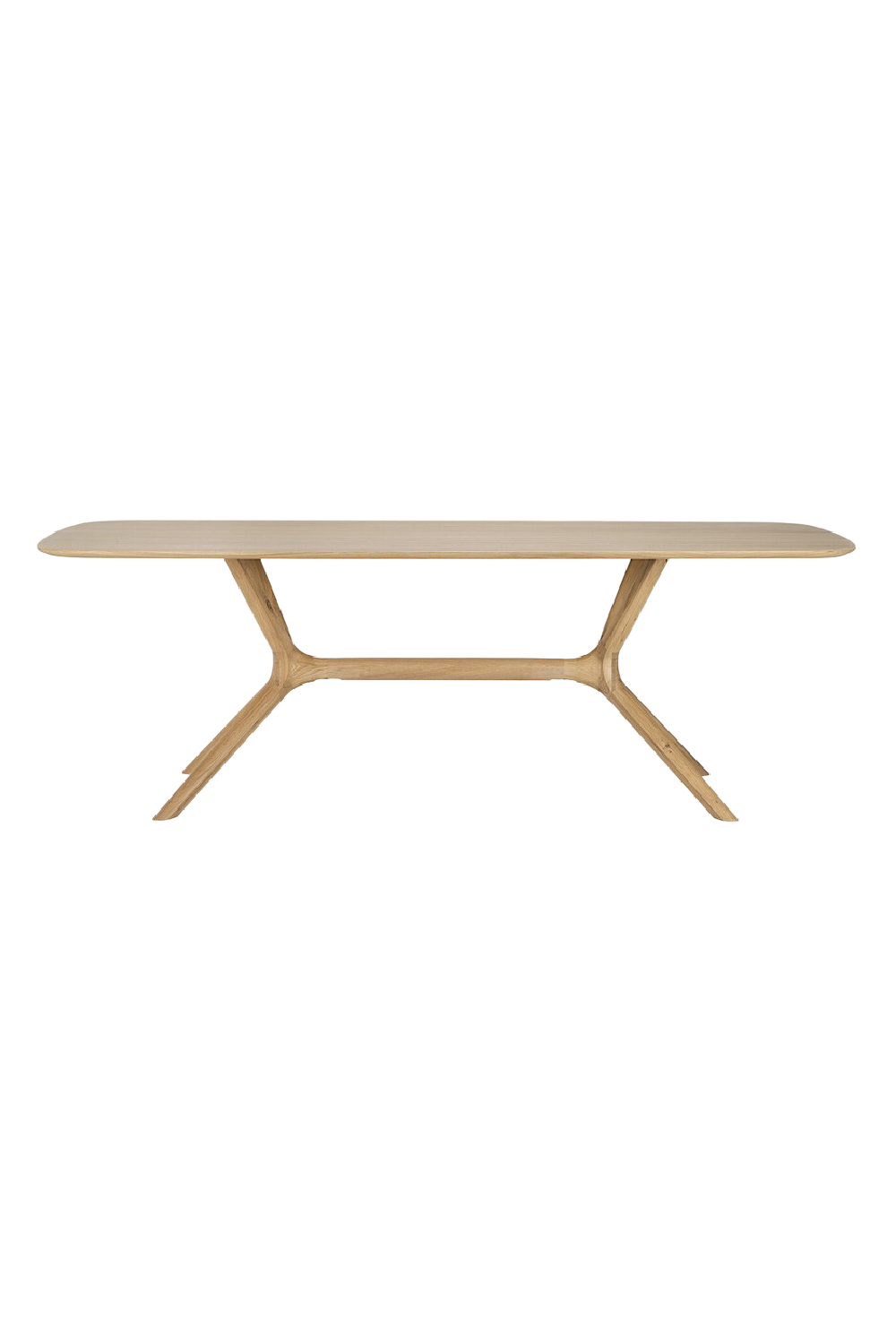 Cross Leg Oak Dining Table – Oak – oak finish alternate view 12