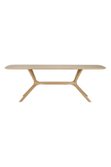 Cross Leg Oak Dining Table – Oak – oak finish alternate view 12