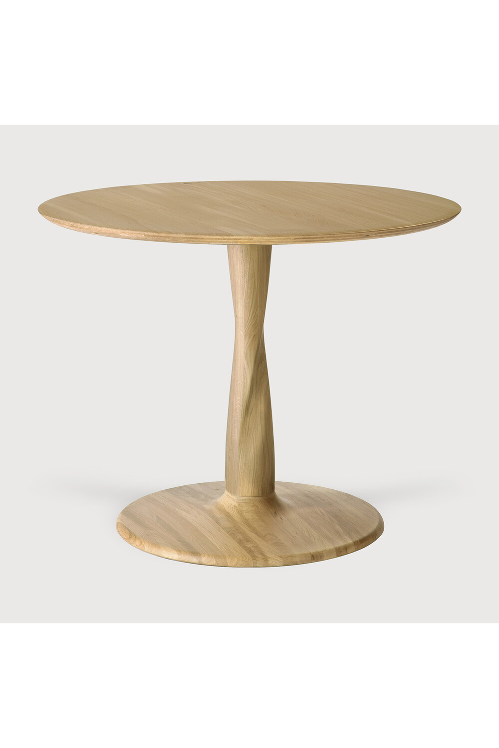 Solid Oak Pedestal Dining Table | Ethnicraft Torsion | Oroa.com