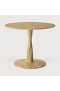 Solid Oak Pedestal Dining Table | Ethnicraft Torsion | Oroa.com