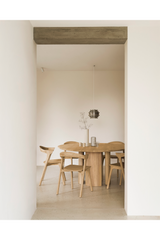 Round Mahogany Dining Table | Ethnicraft Roller Max | Oroa.com