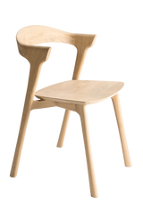 Modern Oak Dining Chair – Bok – oak finish front view