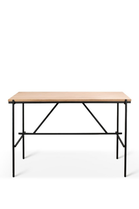Varnished Oak Desk | Ethnicraft Oscar | Oroa.com
