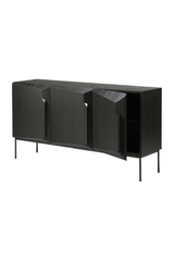 Black Oak Modern Sideboard – Stairs – oak finish alternate view 9