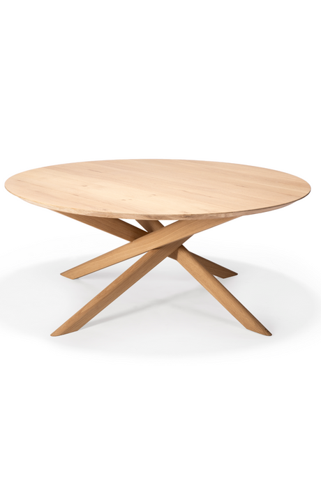 Oak Cross Leg Coffee Table | Ethnicraft Mikado | OROA TRADE