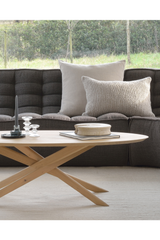 Oak Cross Leg Coffee Table – Mikado – oak finish alternate view 6
