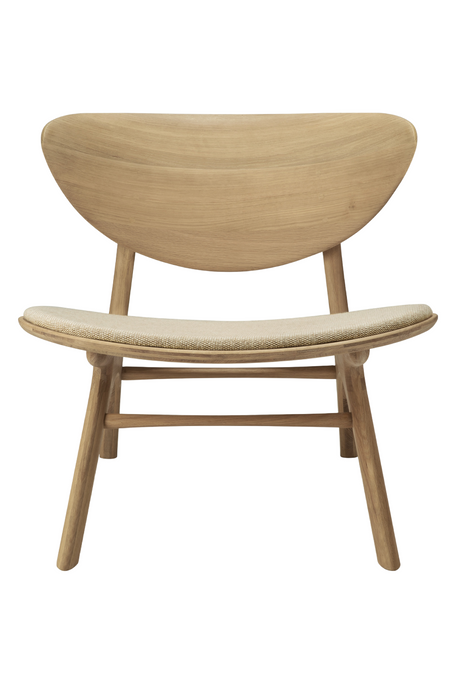 Upholstered Curved Lounge Chair | Ethnicraft Eye | Oroa.com