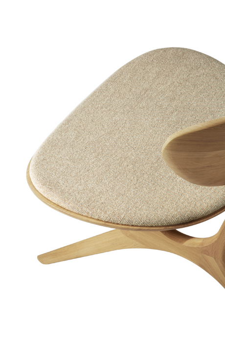 Upholstered Curved Lounge Chair | Ethnicraft Eye | Oroa.com