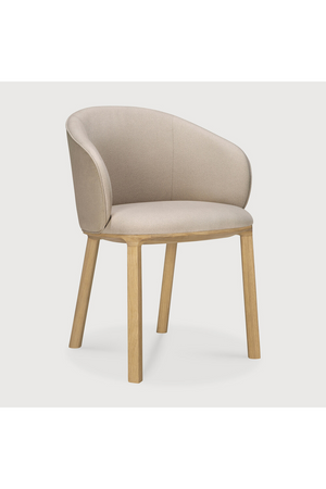 Upholstered Oak Dining Chair | Ethnicraft Unda | Oroa.com