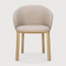Upholstered Oak Dining Chair | Ethnicraft Unda | Oroa.com