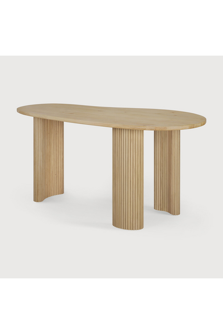 Curved Oak Desk | Ethnicraft Boomerang | Oroa.com