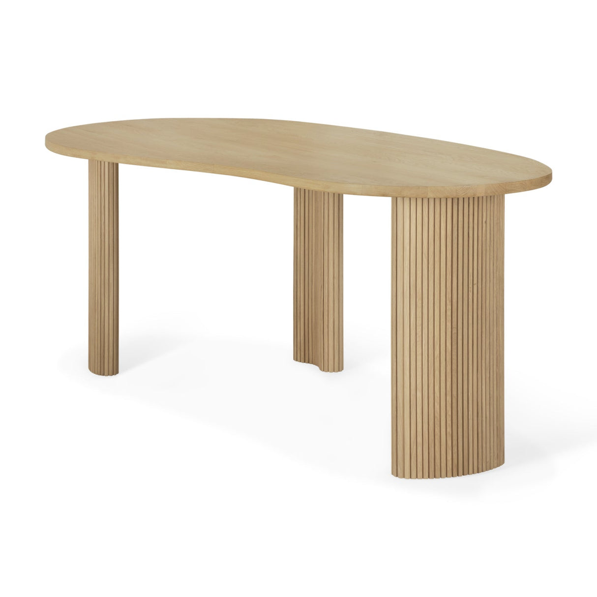 Curved Oak Desk | Ethnicraft Boomerang | Oroa.com