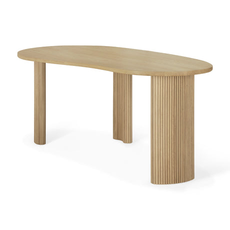 Curved Oak Desk | Ethnicraft Boomerang | Oroa.com