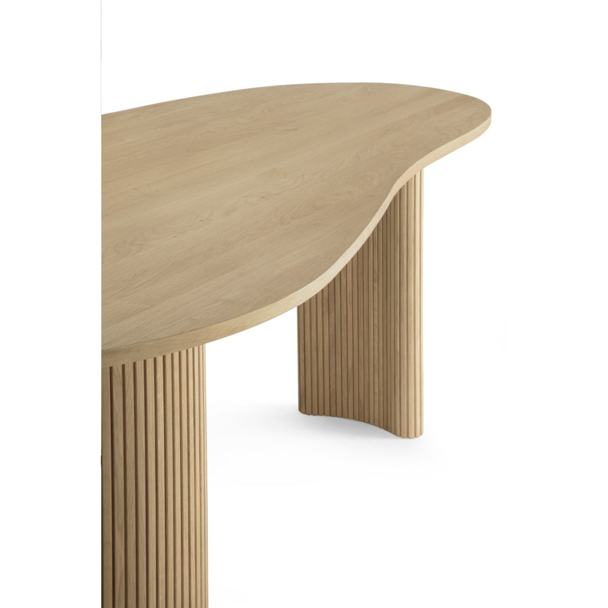 Curved Oak Desk | Ethnicraft Boomerang | Oroa.com