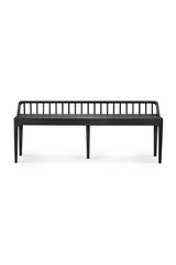 Modern Nordic Black Oak Bench | Ethnicraft Spindle | Oroa.com