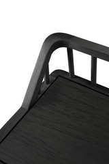 Modern Nordic Black Oak Bench | Ethnicraft Spindle | Oroa.com